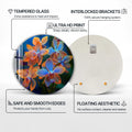 Artronauts Glass Print Elora - Rounded Glass Wall Art