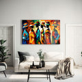 Artronauts Glass Print Colourful Ladies