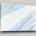 Artronauts Glass Print Light Blue Marble Design