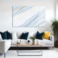 Artronauts Glass Print Light Blue Marble Design