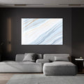 Artronauts Glass Print Light Blue Marble Design