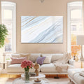 Artronauts Glass Print Light Blue Marble Design