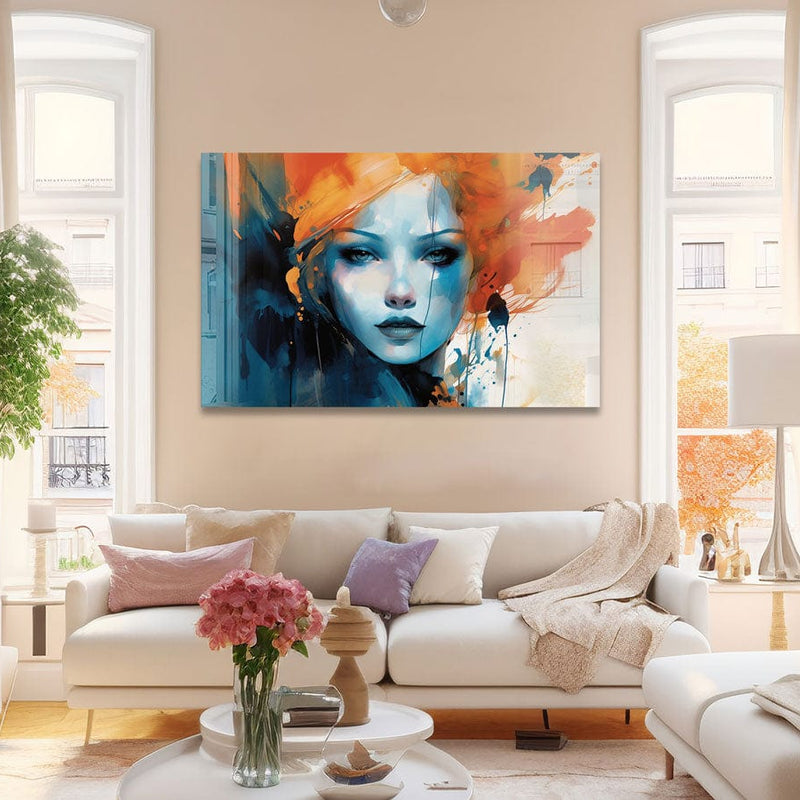 Artronauts Glass Print Red Hair