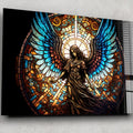 Artronauts Glass Print Angel Stained Glass Effect