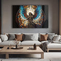 Artronauts Glass Print Angel Stained Glass Effect