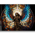 Artronauts Glass Print Angel Stained Glass Effect