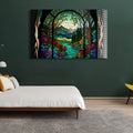 Artronauts Glass Print Nature Stained Glass Effect