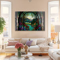 Artronauts Glass Print Nature Stained Glass Effect
