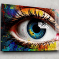 Artronauts Glass Print Colourful Eye