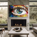 Artronauts Glass Print Colourful Eye