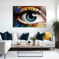 Artronauts Glass Print Colourful Eye