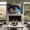 Artronauts Glass Print Colourful Eye II
