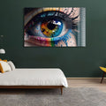 Artronauts Glass Print Colourful Eye II