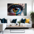 Artronauts Glass Print Colourful Eye II