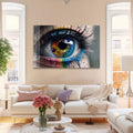 Artronauts Glass Print Colourful Eye II