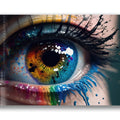 Artronauts Glass Print Colourful Eye II