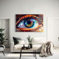 Artronauts Glass Print Colourful Eye III