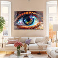 Artronauts Glass Print Colourful Eye III