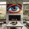 Artronauts Glass Print Colourful Eye III