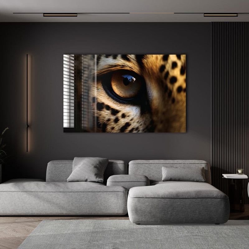 Artronauts Glass Print Leopard Eye