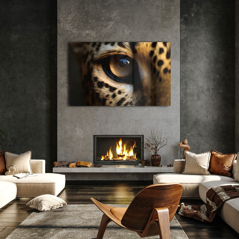 Artronauts Glass Print Leopard Eye