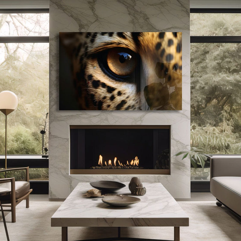 Artronauts Glass Print Leopard Eye