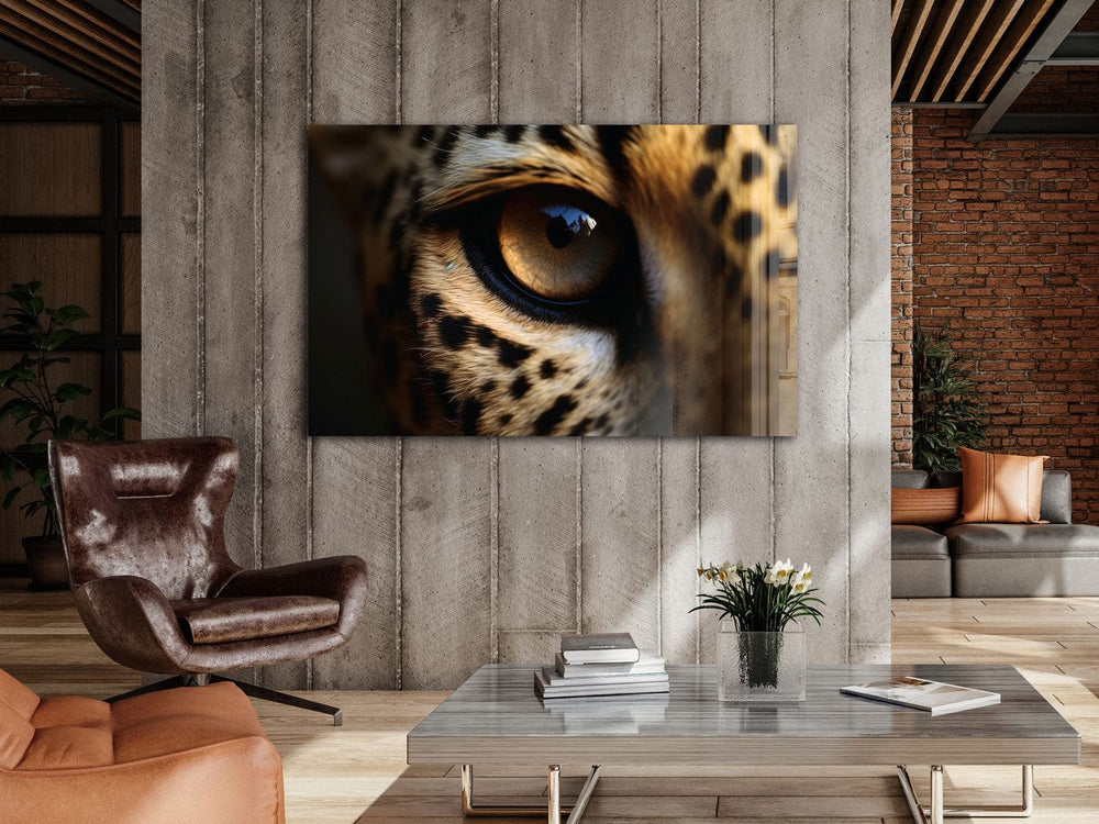 Artronauts Glass Print Leopard Eye