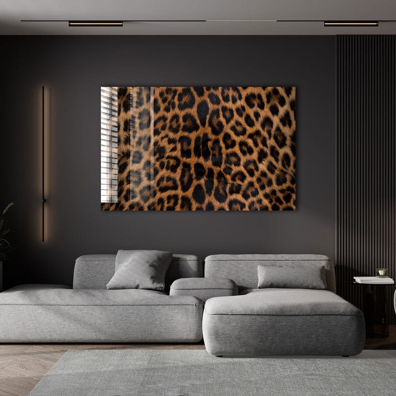 Artronauts Glass Print Leopard Fur