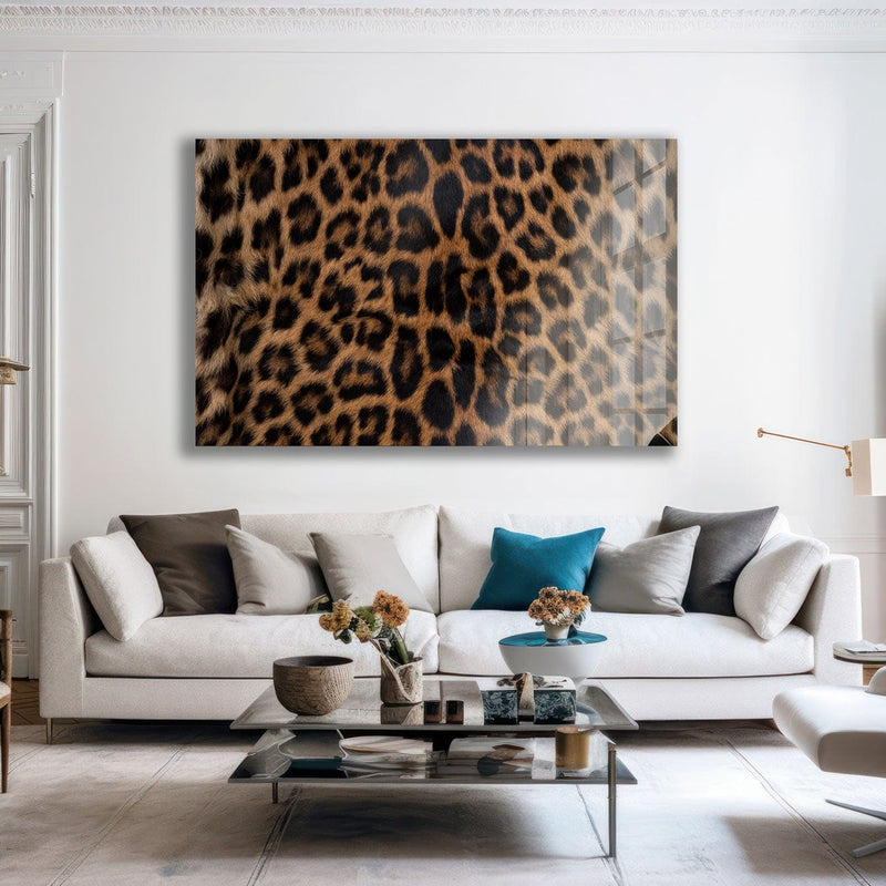 Artronauts Glass Print Leopard Fur