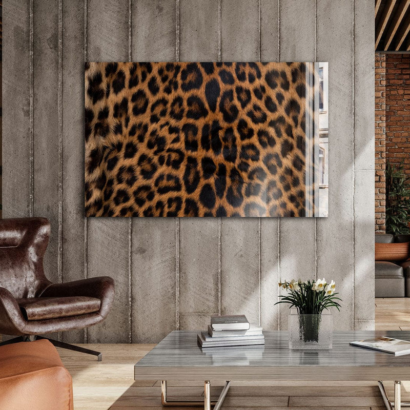Artronauts Glass Print Leopard Fur