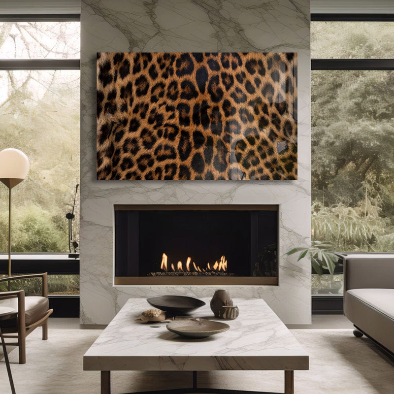 Artronauts Glass Print Leopard Fur
