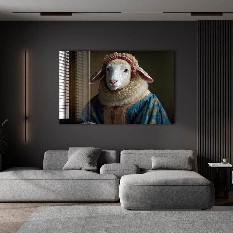 Artronauts Glass Print Noble Sheep