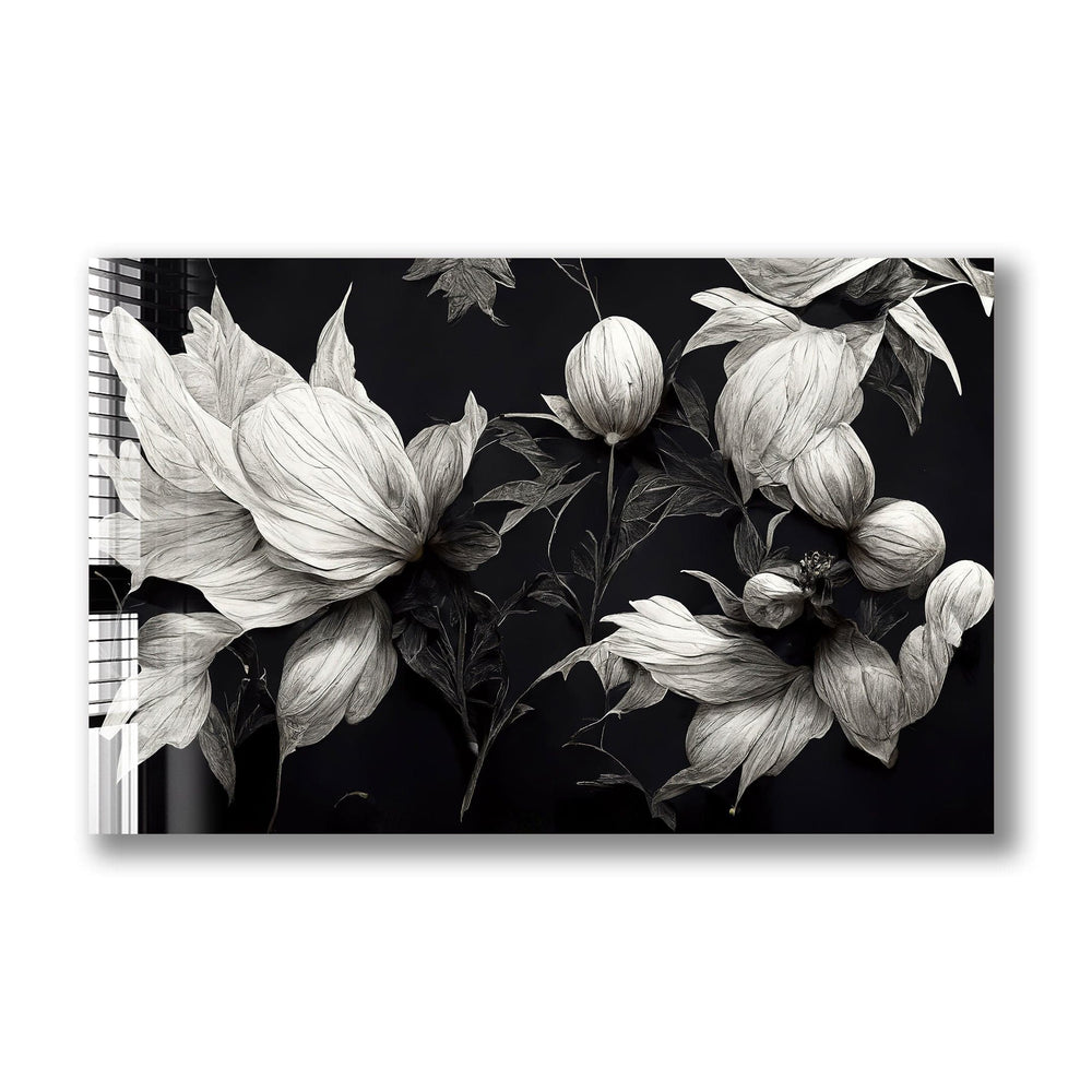 Artronauts Glass Print Flowers - Gothic