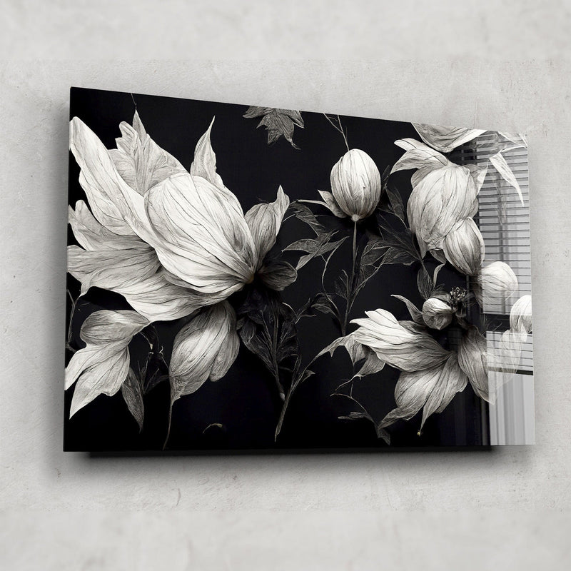 Artronauts Glass Print Flowers - Gothic