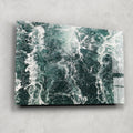 Artronauts Glass Print Green Waves II