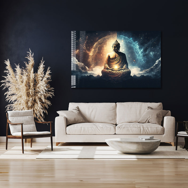 Artronauts Glass Print The Buddha Enlightenment