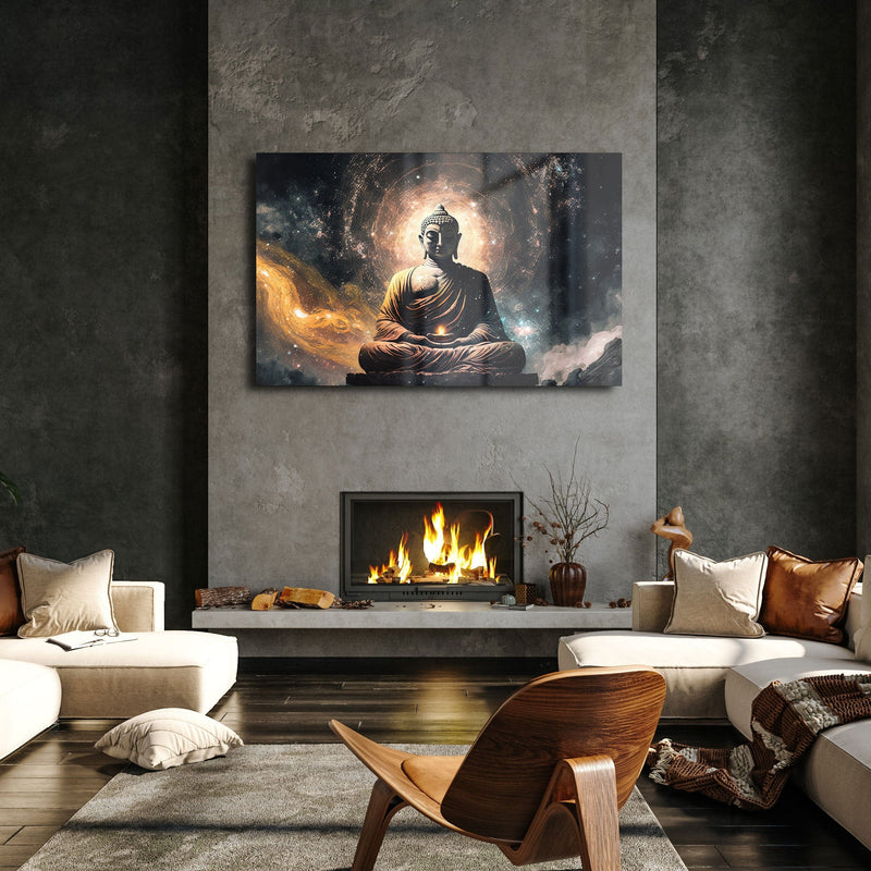 Artronauts Glass Print The Buddha Enlightenment II