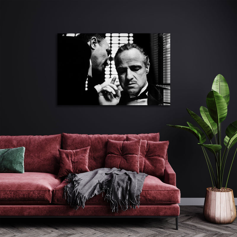 Artronauts Glass Print The Godfather