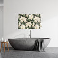 Artronauts Glass Print White Flowery