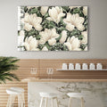 Artronauts Glass Print White Flowery
