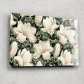 Artronauts Glass Print White Flowery