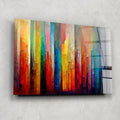 Artronauts Glass Print Painted Woods Vintage