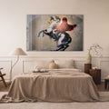 Artronauts Glass Print Napoleon - Banksy