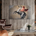 Artronauts Glass Print Napoleon - Banksy