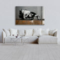 Artronauts Glass Print Snorting Copper - Banksy