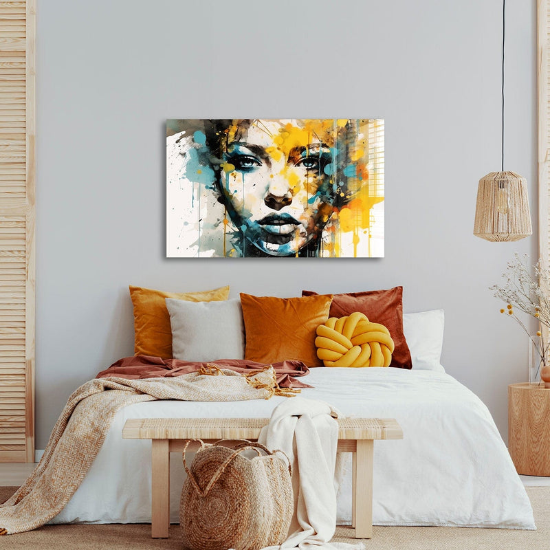 Artronauts Glass Print Illustration Girl
