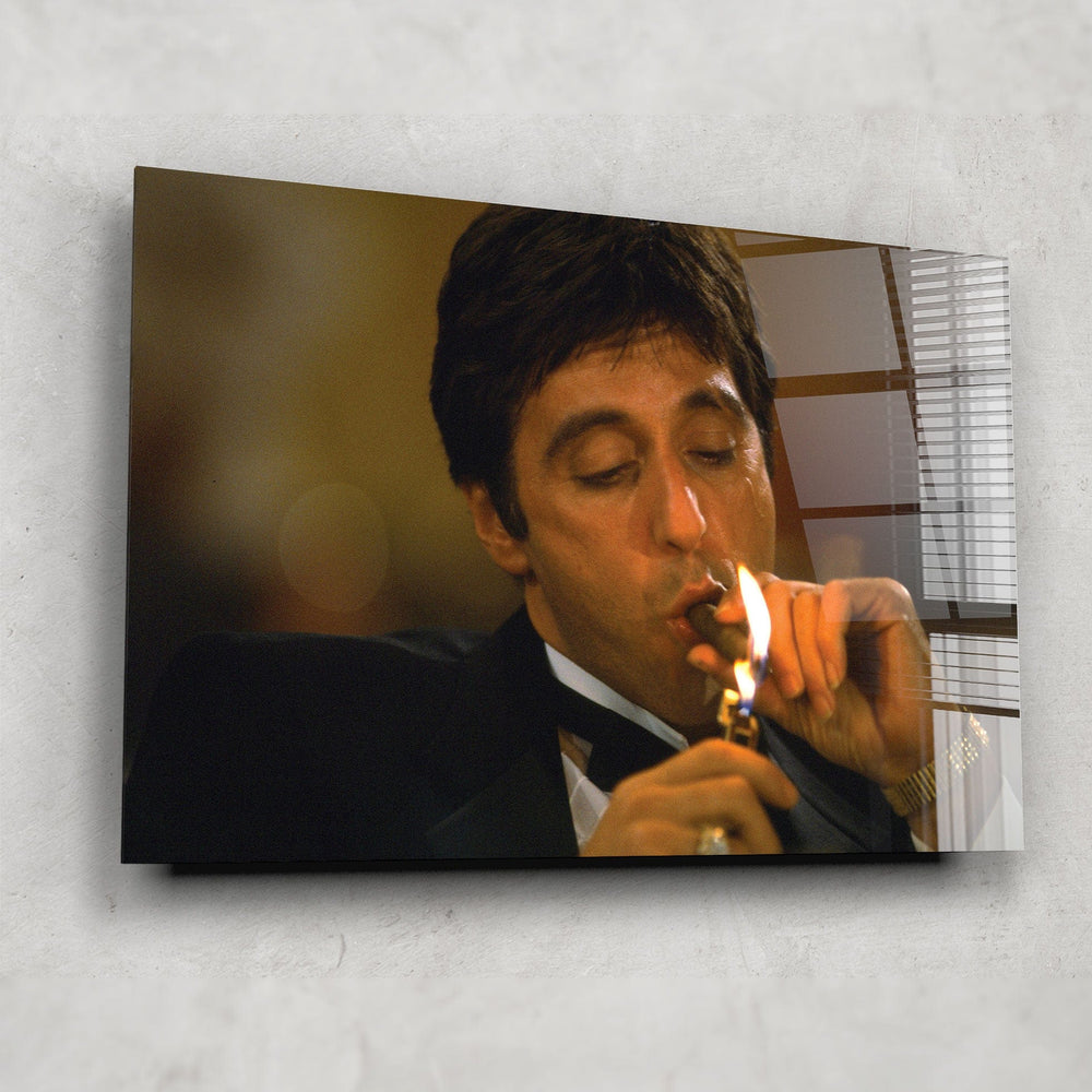 Artronauts Glass Print Tony Montana Al Pacino - Scarface