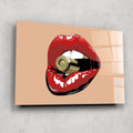 Artronauts Glass Print Hold My Bullet II