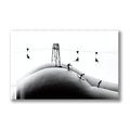 Artronauts Glass Print Skiing on The Body III