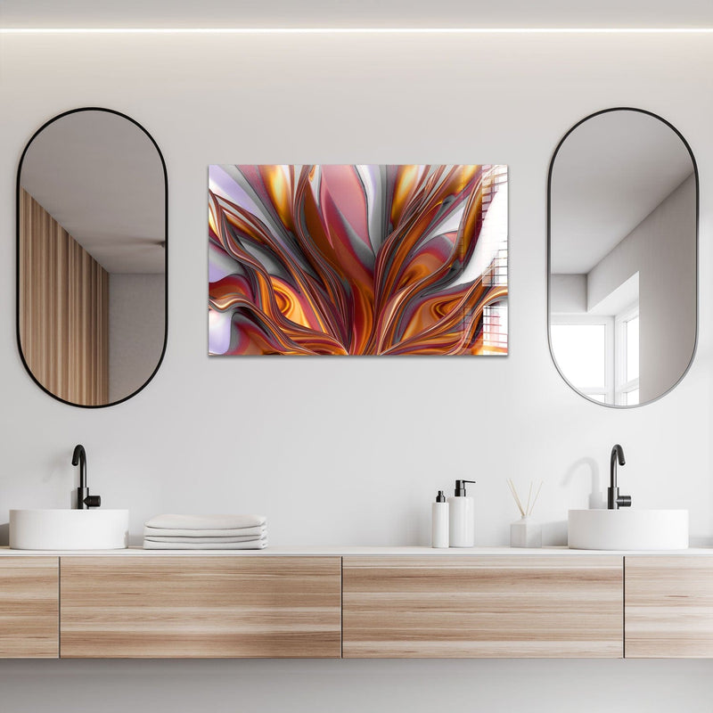 Artronauts Glass Print Abstract Roots